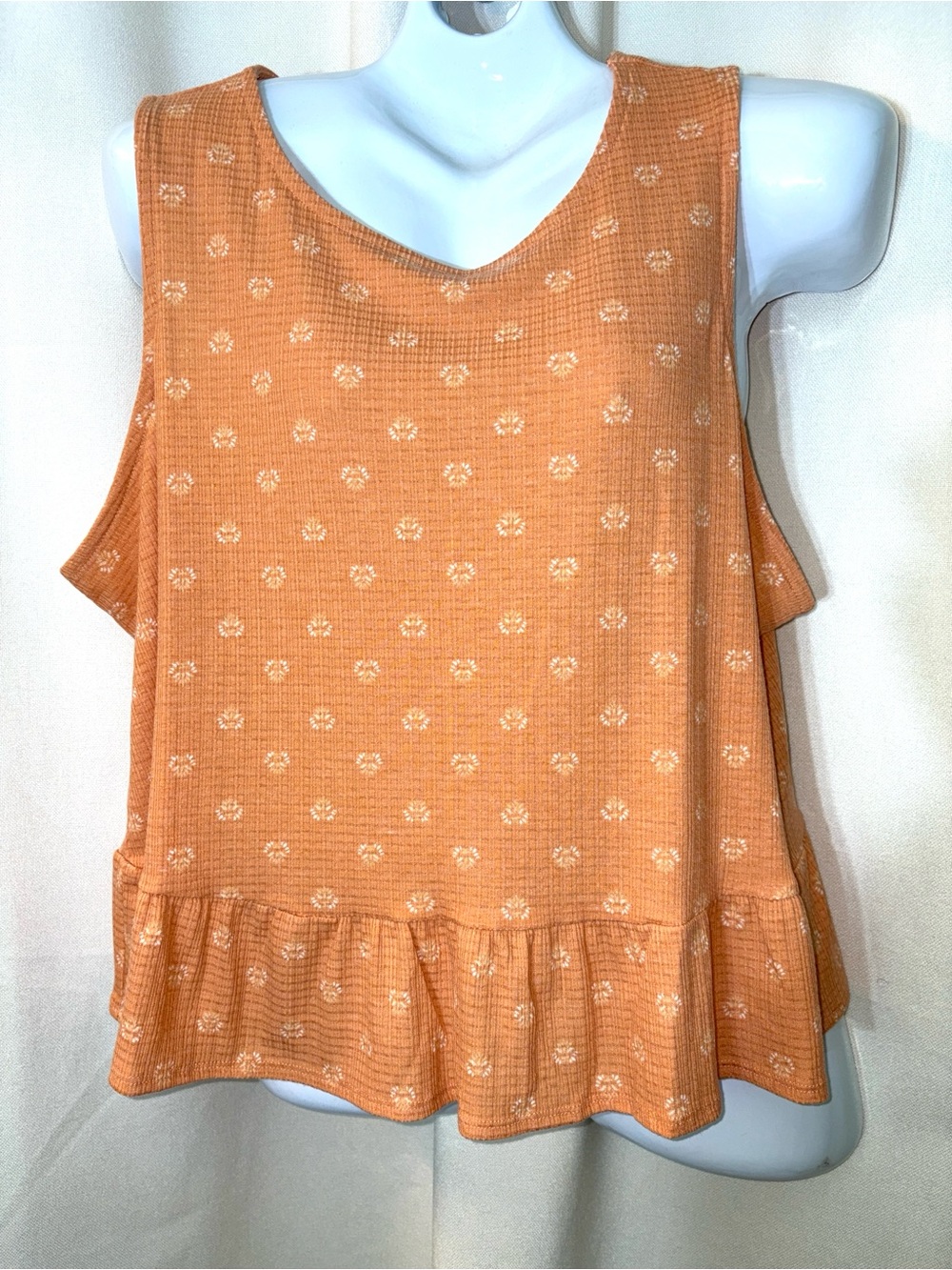 🍑 🆕 🍑Torrid High Neck Ruffle Crop Top In Peach Blossom Size 1X/14-16
